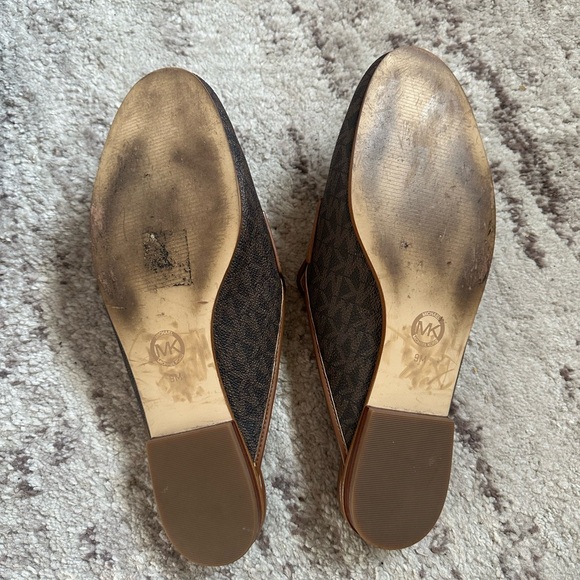 Michael Kors Monogram Brown Loafers - Picture 5 of 5